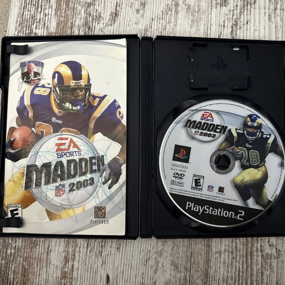 Madden NFL 2003 (Sony‎ PlayStation 2, 2002) With Manual